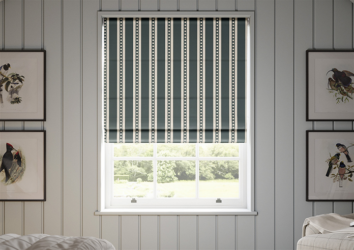 The British Stripe Co. Edgar, Teignbridge No.1 - Twist&Fit Roman Blind - Image 3